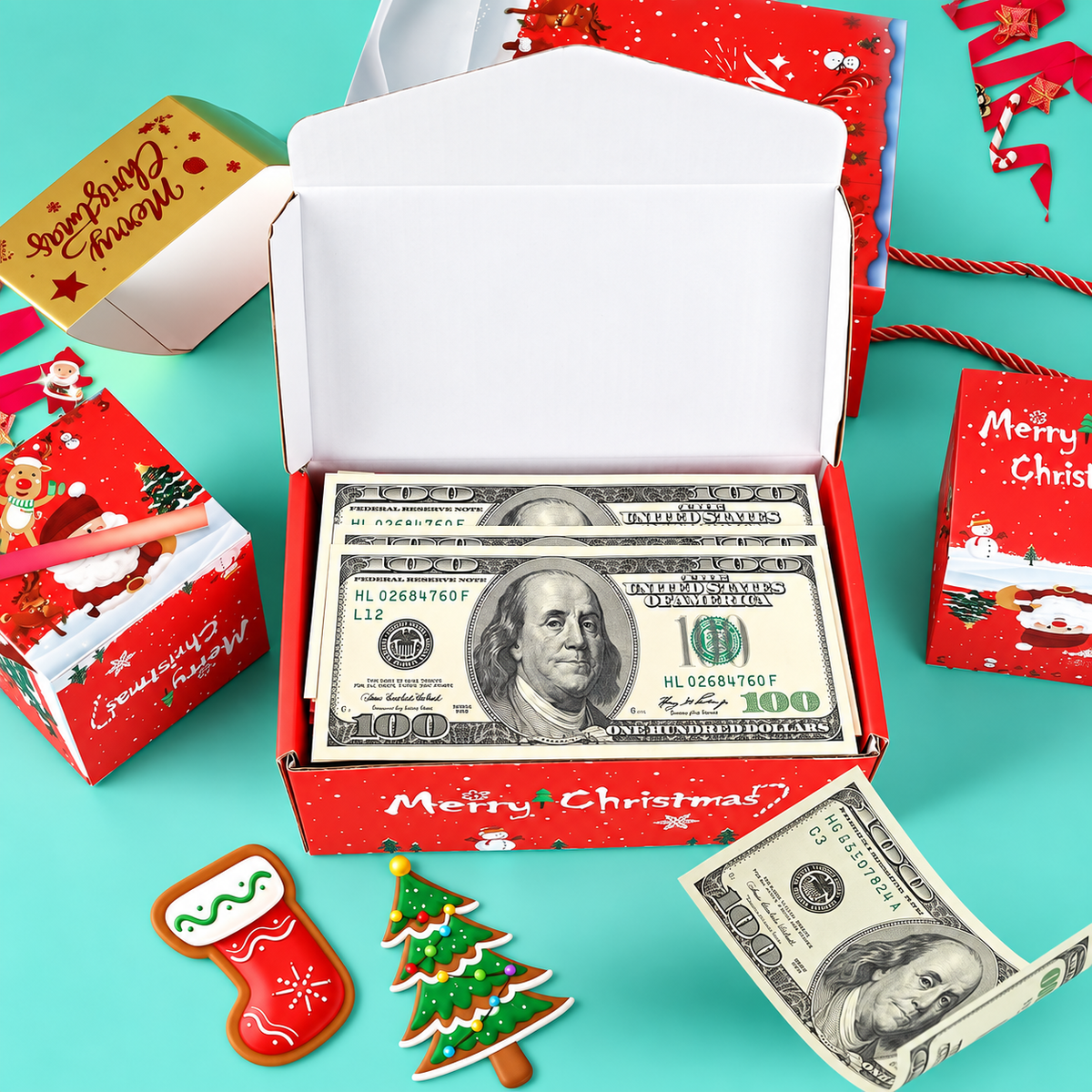 Healrize® Surprise Gift Box Explosion Unique Folding Bouncing Red Envelope Cash Box