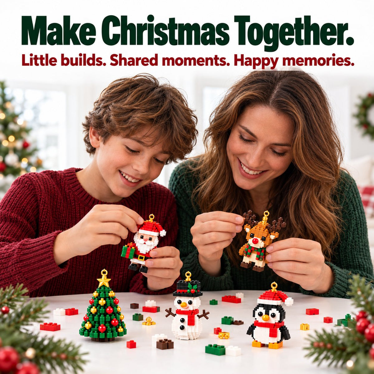 🎅🔥LAST DAY 30% OFF ✨ Healrize®Christmas Countdown Brick Building Advent Calendar For Families