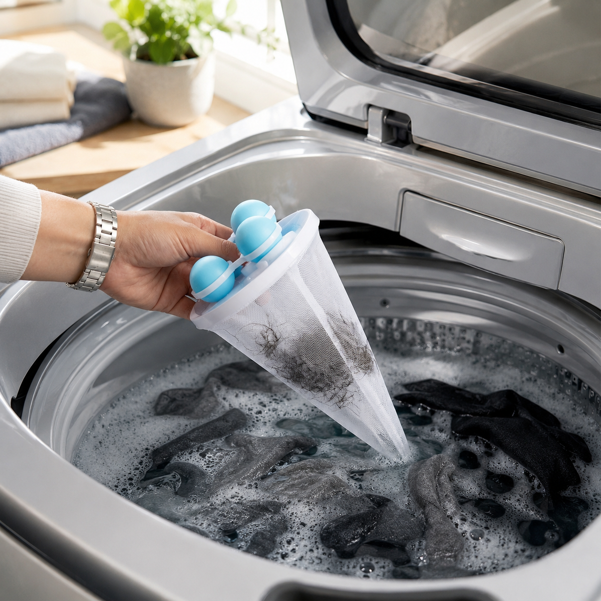 🧺 50% OFF Today — Healrize® Pet Hair Laundry Catcher Bag | Reusable Washer Hair Filter for Dog & Cat Hair, Lint & Laundry Debris 🧼3