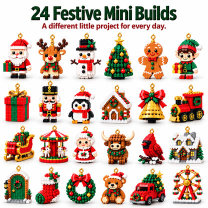 🎅🔥LAST DAY 30% OFF ✨ Healrize®Christmas Countdown Brick Building Advent Calendar For Families
